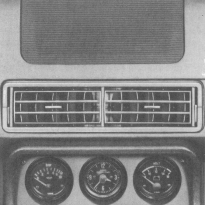 Porsche 944, Heizung und Belftung - Mitteldsen